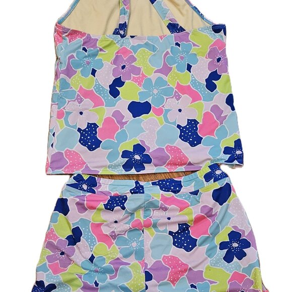 Land's End Girls Two-piece swim suit size 14/16 bottoms and 16+ top - Picture 2 of 6